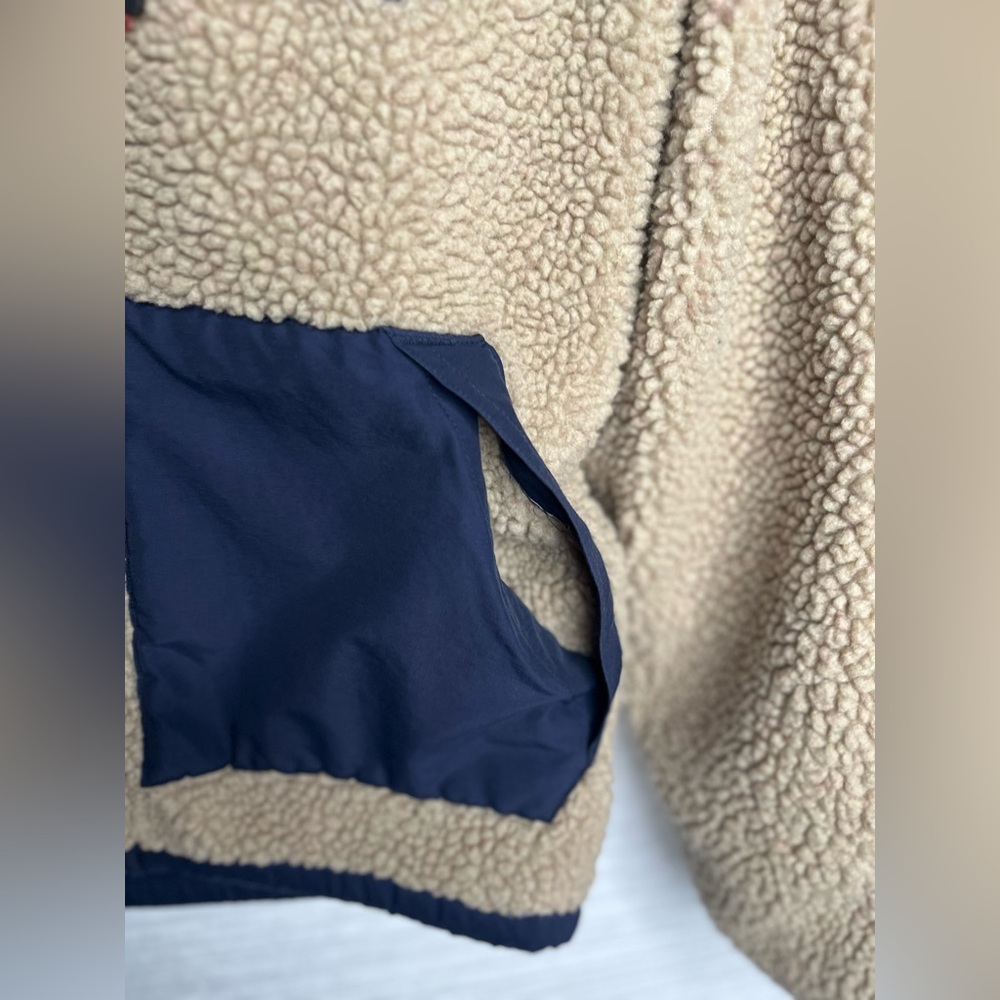 EDDIE BAUER Men’s Sherpa Fleece Full Zip Jacket Oversized Small - Picture 8 of 11